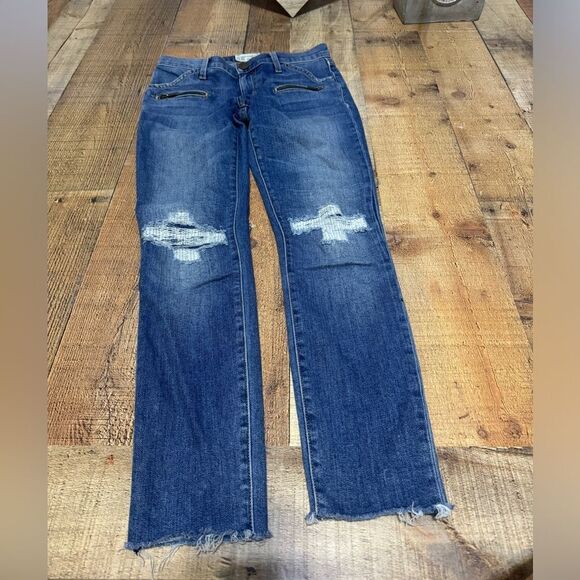 Current Elliott stiletto biker jeans size 24 - Picture 7 of 13
